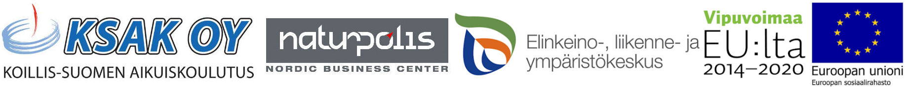 Puuedu Koillismaa -hankkeen osallistujien logot